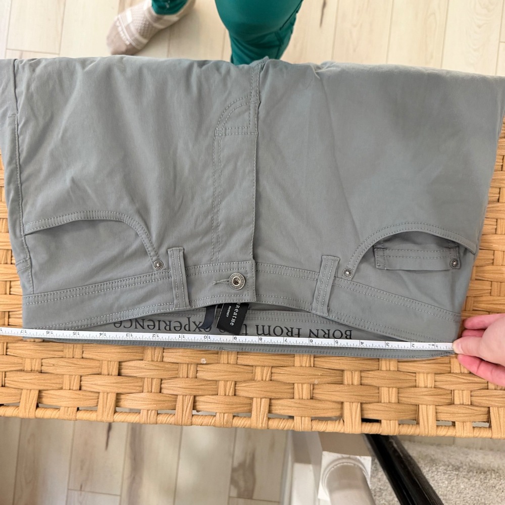 Prana Brion Slim Fit Grey Breathe Performance Hiking Pants Mens 34x32 - Picture 7 of 9